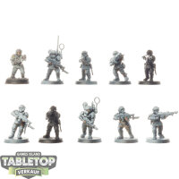 Astra Militarum - 10x Cadian Shock Troops - klassisch -...