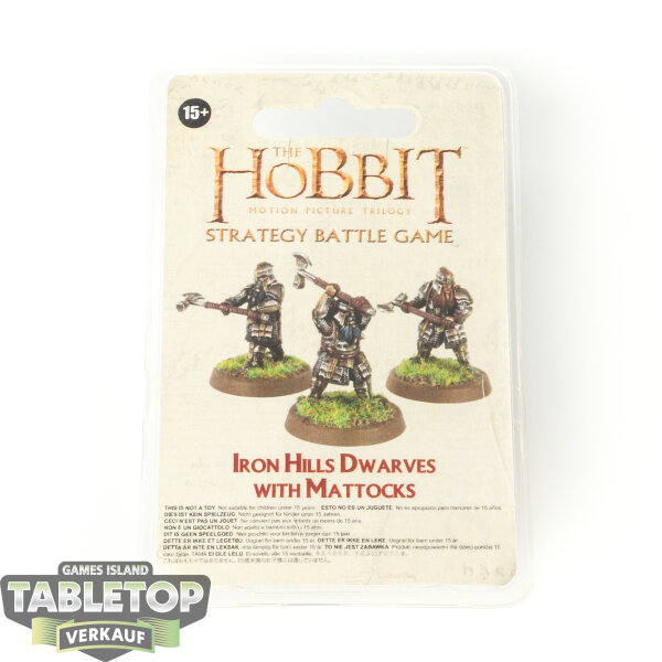 Der Hobbit Figuren - Gut - Iron Hills Dwarves with Mattocks - Originalverpackt / Neu