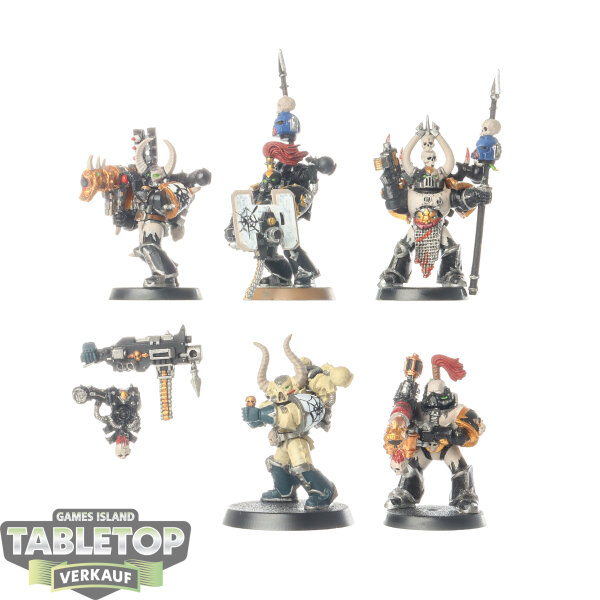 Chaos Space Marines - 5 Havocs classic - teilweise bemalt