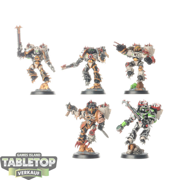 Chaos Space Marines - 5 Raptors - teilweise bemalt