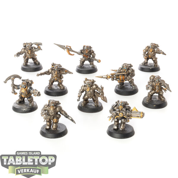 Kharadron Overlords - 10x Arkanaut Company - bemalt