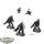 Tau Empire - 3x Stealth Battlesuits - teilweise bemalt