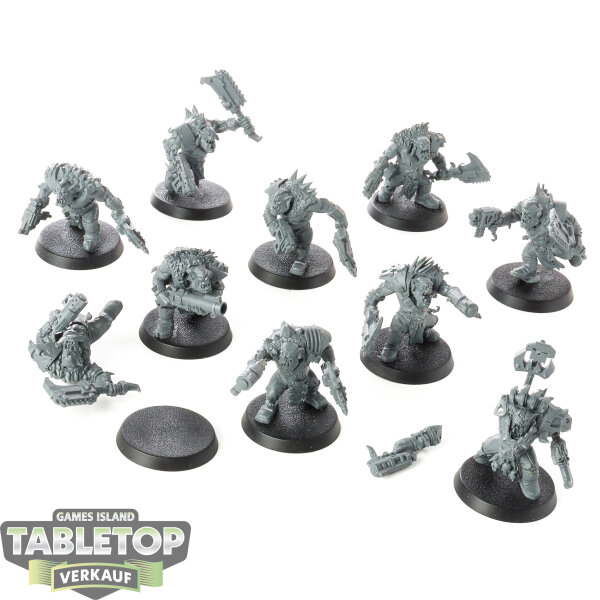 Orks - 10 Ork Beast Snagga Boyz - unbemalt