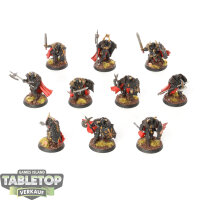 Slaves to Darkness - 10 Chaos Warriors - bemalt