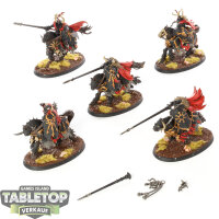Slaves to Darkness - 5 Chaos Knights - bemalt