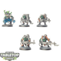 Orks - 5 Ork Burna Boyz - teilweise bemalt