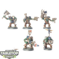 Orks - 5 Ork Nobz - bemalt