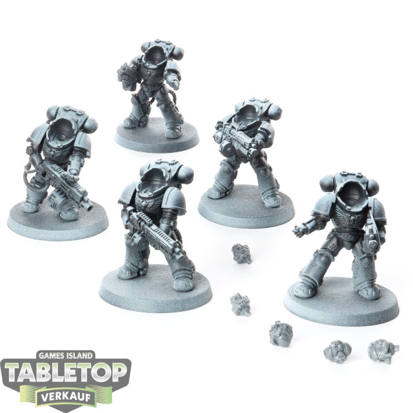 Space Marines - 5 Heavy Intercessor Squad - grundiert