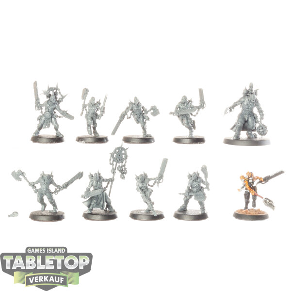 World Eaters - 10 x Jakhals - teilweise bemalt
