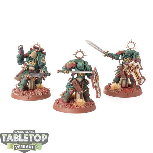 Dark Angels - 3x Bladeguard Veteran Squad - bemalt