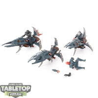 Drukhari - 3x Reavers - teilweise bemalt
