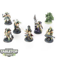 Death Guard - 7x Plague Marines - teilweise bemalt