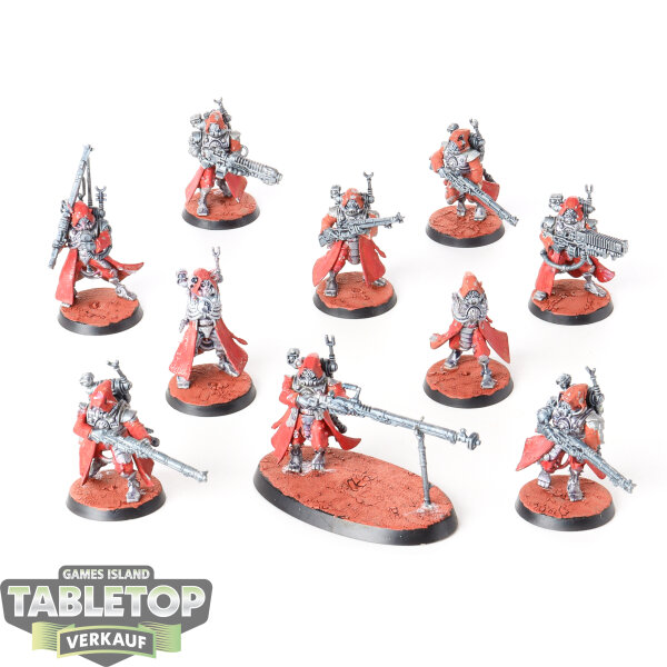 Adeptus Mechanicus - 10 Skitarii Rangers - teilweise bemalt