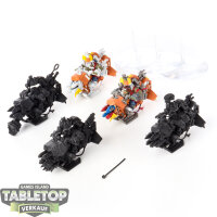 Orks - 5 Deffkoptas klassisch - teilweise bemalt