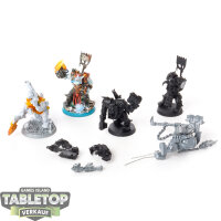 Orks - 5 Ork Nobz - teilweise bemalt