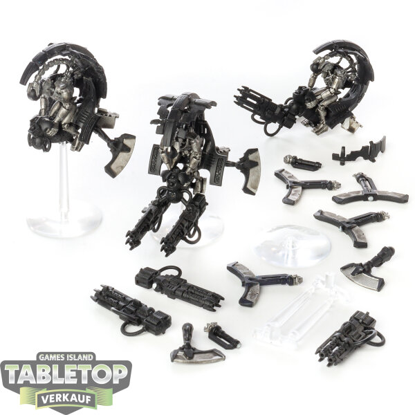 Necrons - 3 Tomb Blades - teilweise bemalt