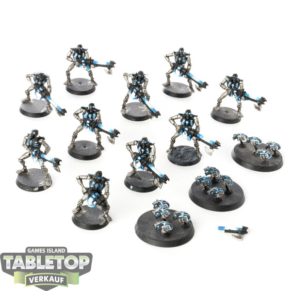 Necrons - 10 Necron Warriors classic - bemalt