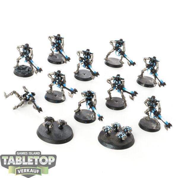 Necrons - 10 Necron Warriors classic - bemalt