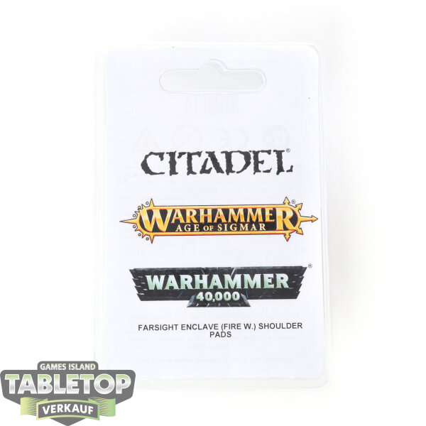 Tau Empire - Farsight Enclave Shoulder Pads - Originalverpackt / Neu