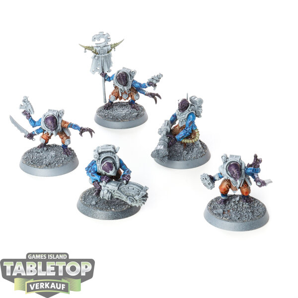 Genestealer Cults - 5 Hybrid Metamorphs - bemalt