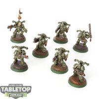 Death Guard - 7 Plague Marines classic  - bemalt