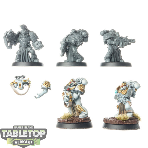 Space Marines - 5x Sternguard Veterans - klassisch - teilweise bemalt