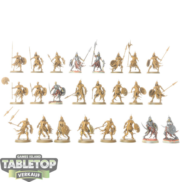 Soulblight Gravelords - 24x Deathrattle Skeletons - klassisch - teilweise bemalt