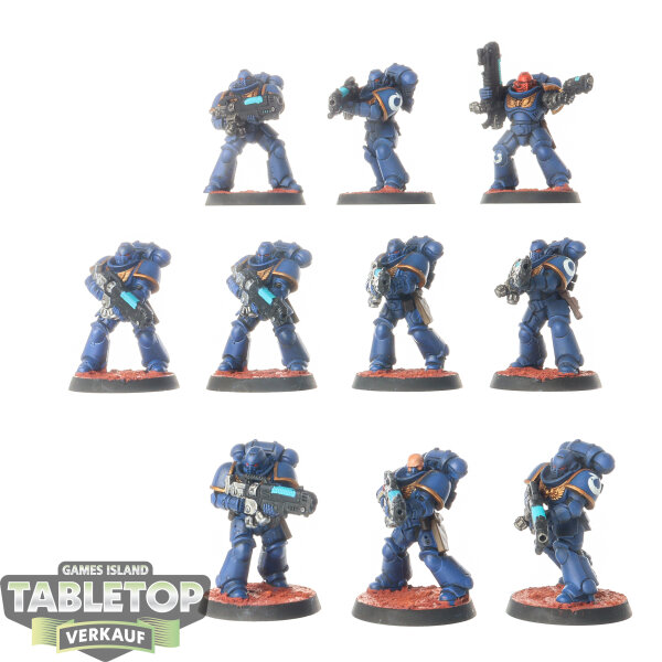 Ultramarines - 10x Hellblaster Squad - bemalt