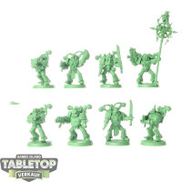 Death Guard - 8x Plague Marines klassisch - grundiert