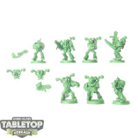 Death Guard - 7x Plague Marines klassisch - grundiert