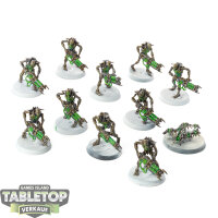 Necrons - 10 Necron Warriors - teilweise bemalt
