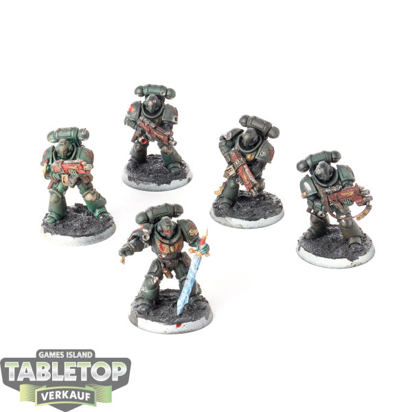 Dark Angels - 5x Intercessors - bemalt