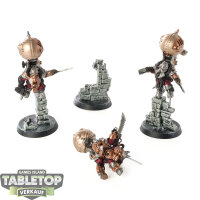 Kharadron Overlords - 3 Endrinriggers - teilweise bemalt