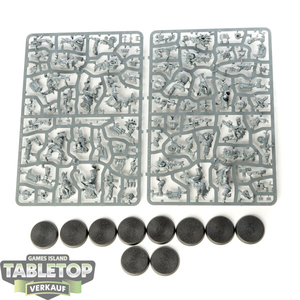 Orks - 10x Ork Beast Snagga Boyz - im Gussrahmen