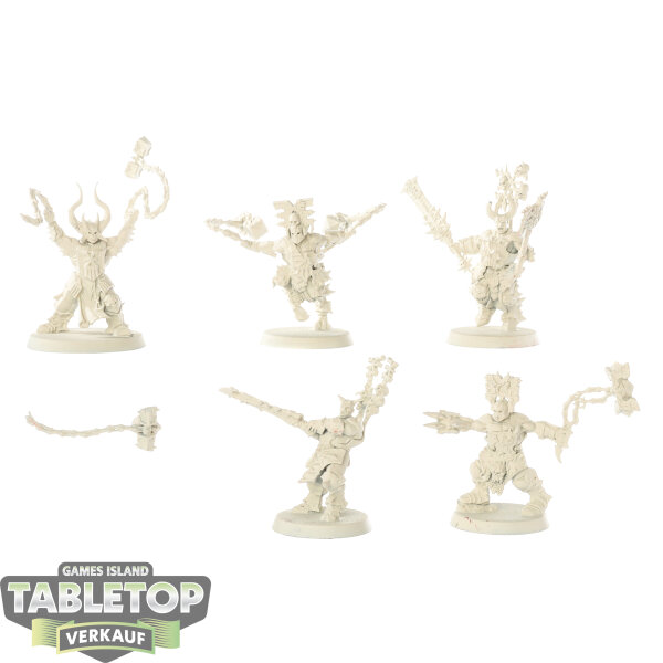Blades of Khorne - 5x Wrathmongers - grundiert