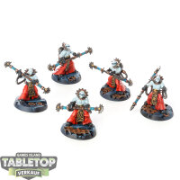 Adeptus Mechanicus - 5x Fulgurite Electro-Priests - bemalt