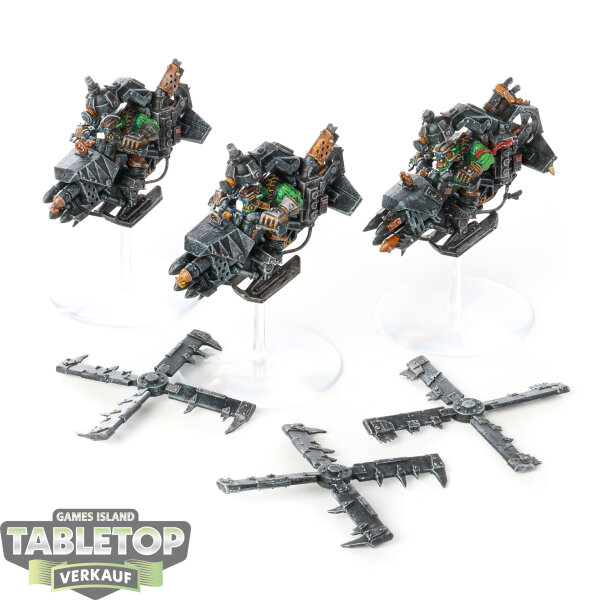 Orks - 3 Deffkoptas - bemalt