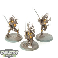 Sylvaneth - 3 Kurnoth Hunters - teilweise bemalt