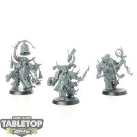 Death Guard - 3 x Chosen of Mortarion - unbemalt