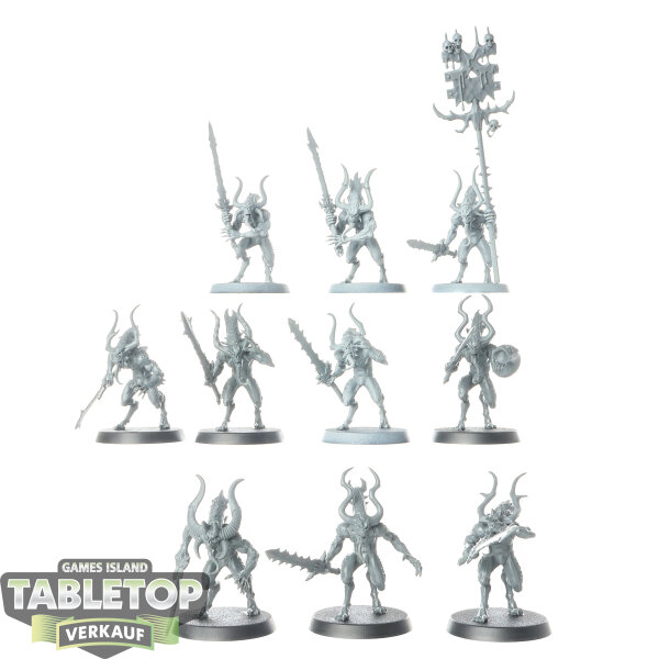 Blades of Khorne - 10 x Bloodletters - teilweise bemalt