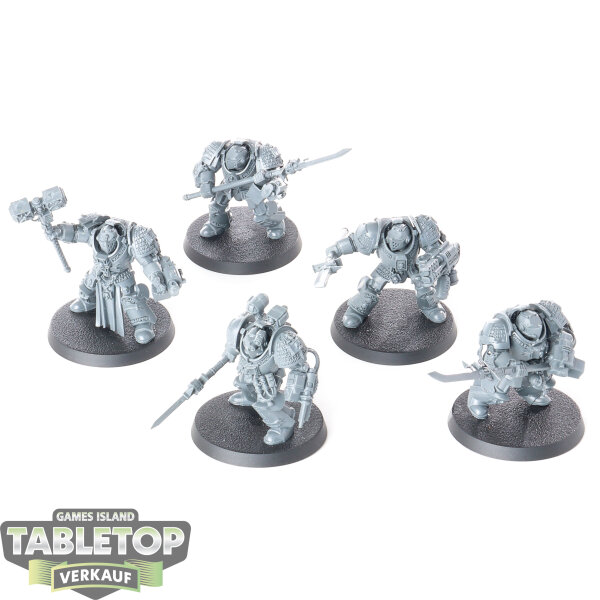 Grey Knights - 5x Grey Knights Brotherhood Terminator Squad - unbemalt
