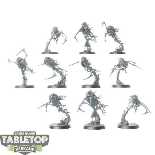 Nighthaunt - 10x Dreadscythe Harridans - teilweise bemalt