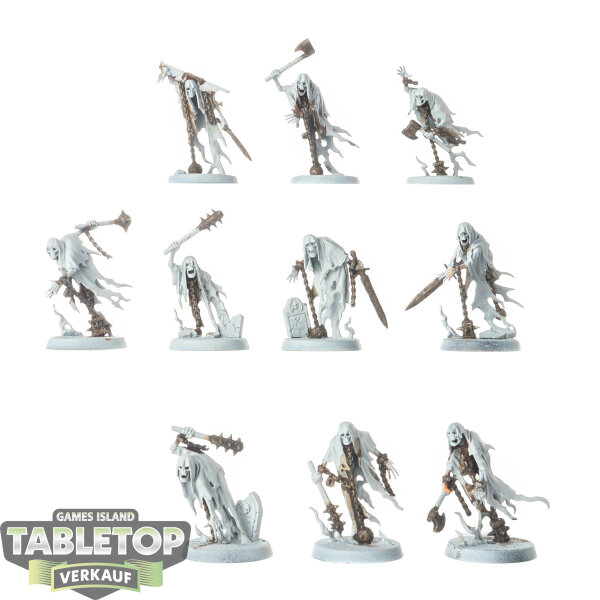 Nighthaunt - 10x Chainrasp Hordes - teilweise bemalt