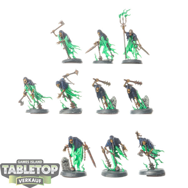 Nighthaunt - 10x Chainrasp Hordes - teilweise bemalt