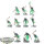 Nighthaunt - 10x Chainrasp Hordes - teilweise bemalt