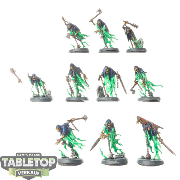 Nighthaunt - 10x Chainrasp Hordes - teilweise bemalt