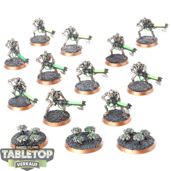Necrons - 10 Necron Warriors classic - bemalt