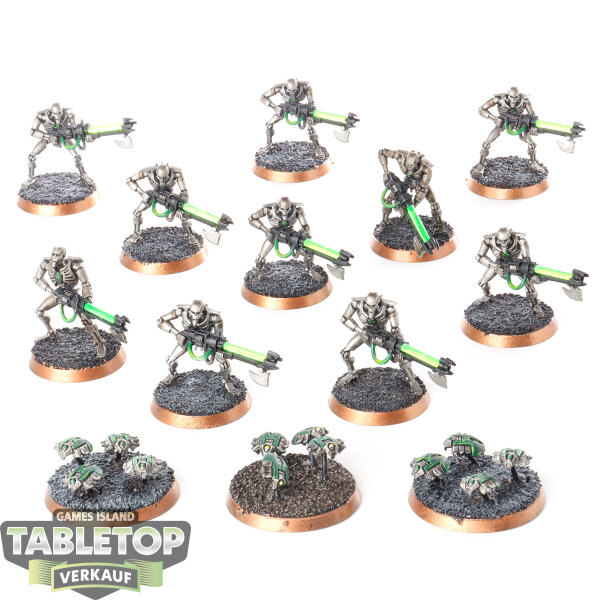 Necrons - 10 Necron Warriors classic - bemalt