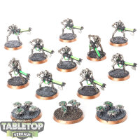 Necrons - 10 Necron Warriors classic - bemalt
