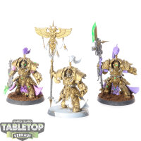 Adeptus Custodes - 3 Allarus Custodians - teilweise bemalt